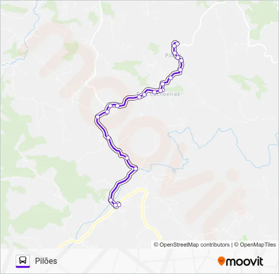 500 Bus Line Map