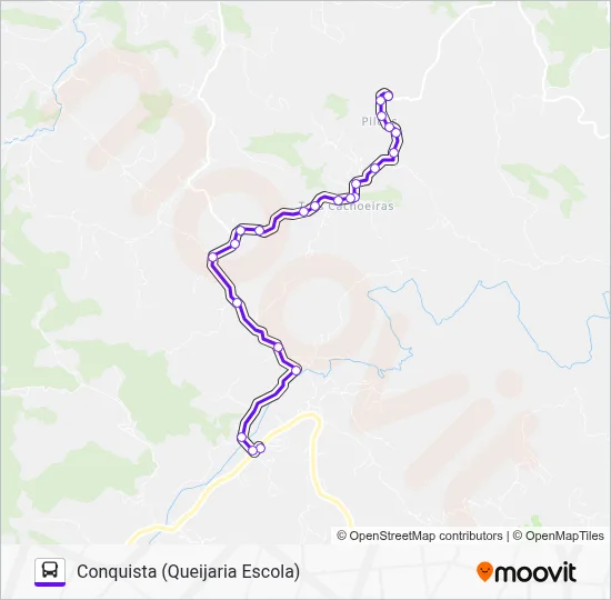 500 Bus Line Map