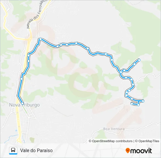 32-A Bus Line Map