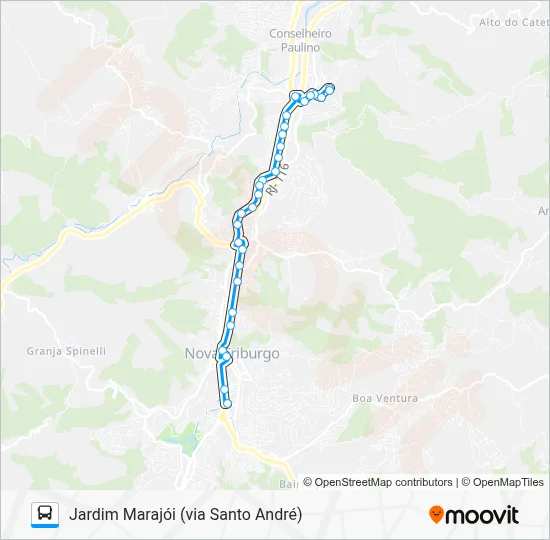 18 Bus Line Map