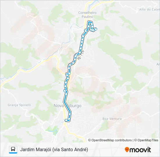 18 Bus Line Map