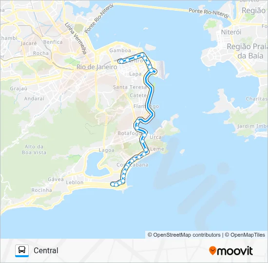 100 Bus Line Map
