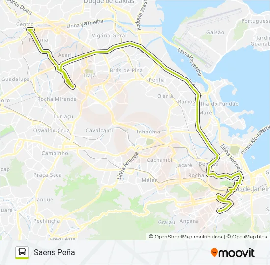 665 Bus Line Map
