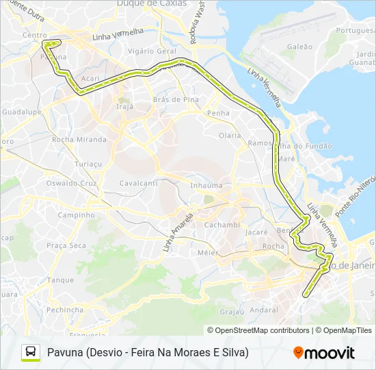 665 Bus Line Map
