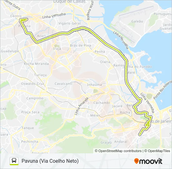 665 Bus Line Map