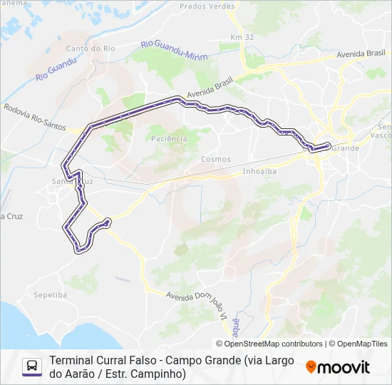 804 Bus Line Map
