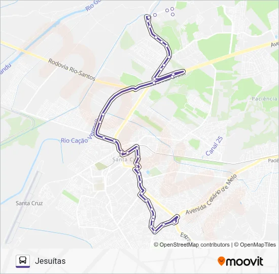 807 Bus Line Map