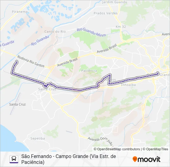 840 Bus Line Map