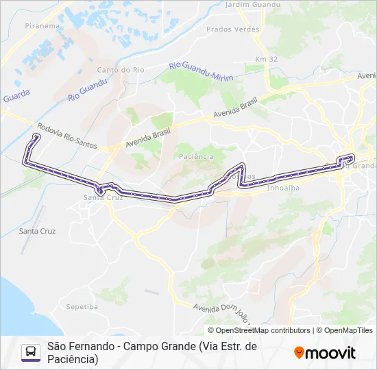 840 Bus Line Map