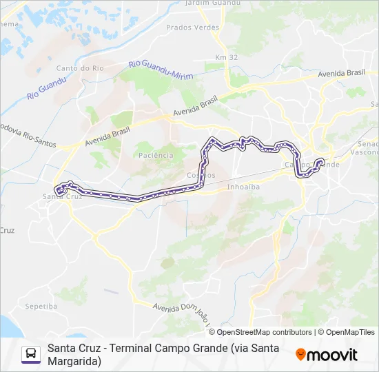 842 Bus Line Map