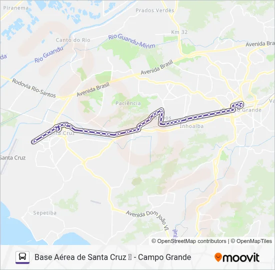 849 Bus Line Map