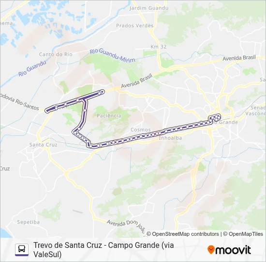 868 Bus Line Map