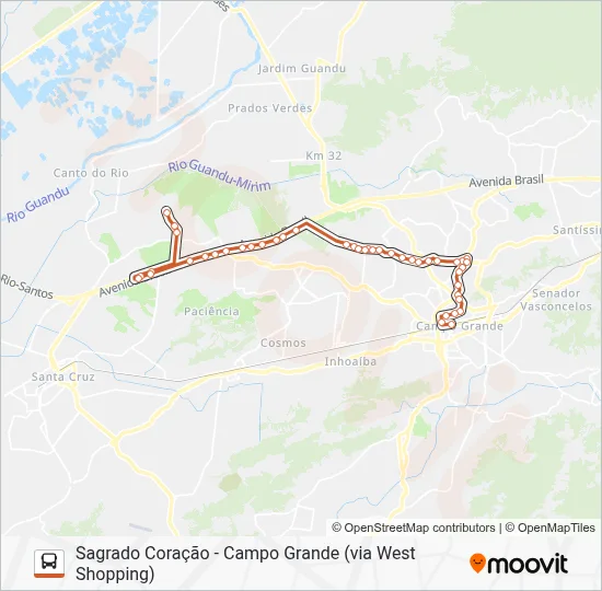 808 Bus Line Map