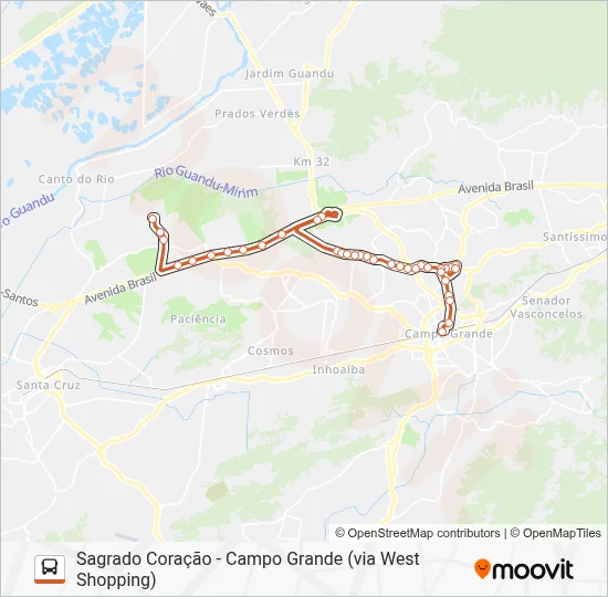 808 Bus Line Map