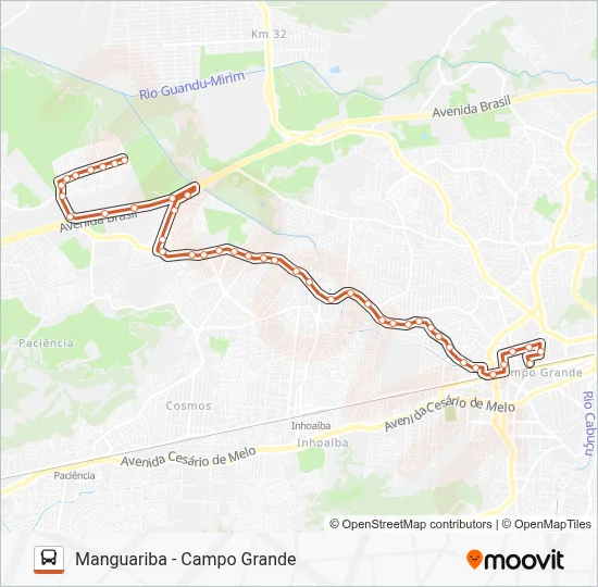 833 Bus Line Map
