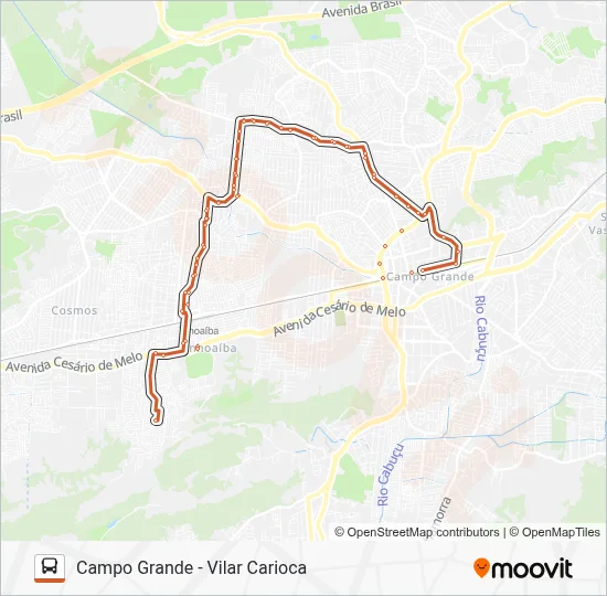 841 Bus Line Map
