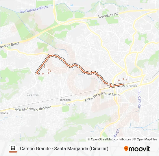 869 Bus Line Map
