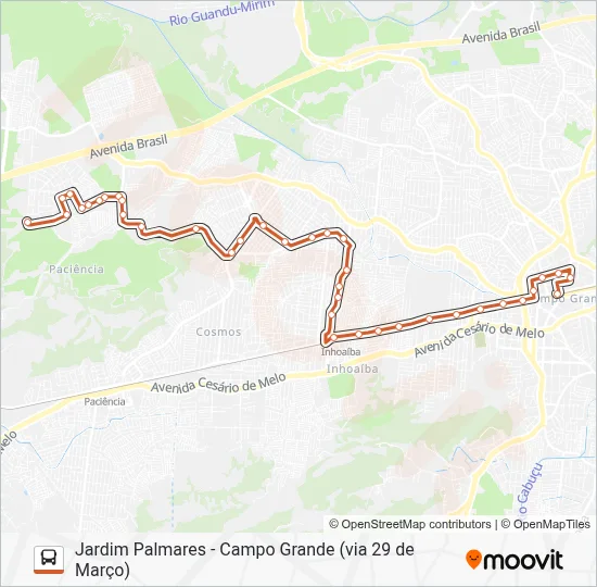 893 Bus Line Map