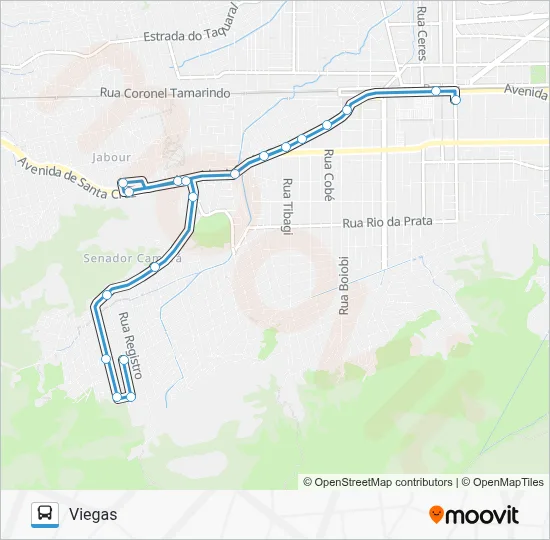 LECD158 Bus Line Map