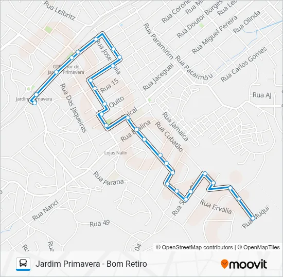 TZ06 Bus Line Map