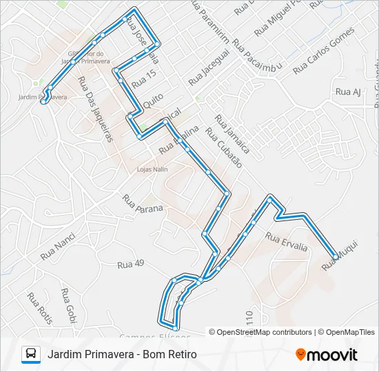 TZ06 Bus Line Map