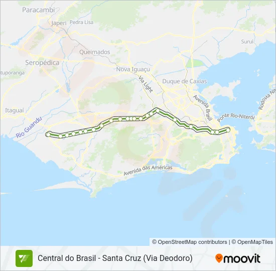 RAMAL SANTA CRUZ Train Line Map