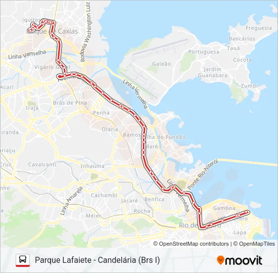 104C Bus Line Map