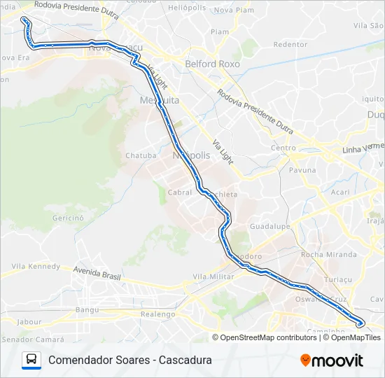 541L Bus Line Map