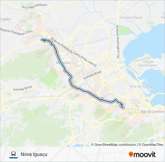 544L Bus Line Map