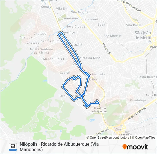 547L Bus Line Map