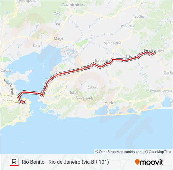 VAN M559 Bus Line Map
