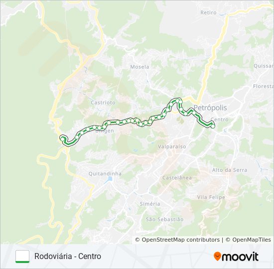 Mapa de 010 (EXECUTIVO) de autobús