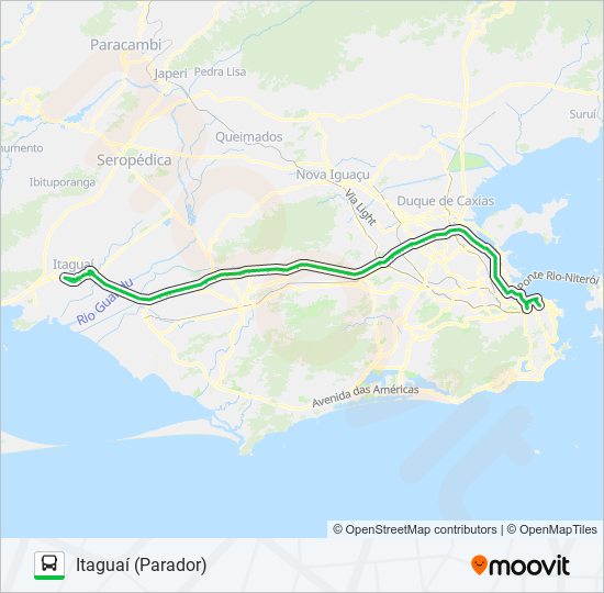 Mapa de 112B de autobús