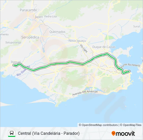 112B Bus Line Map