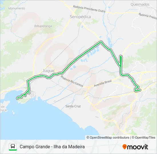 738P Bus Line Map