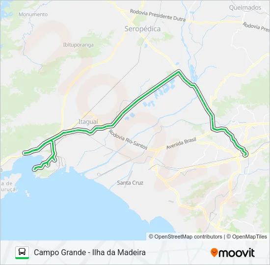 738P Bus Line Map