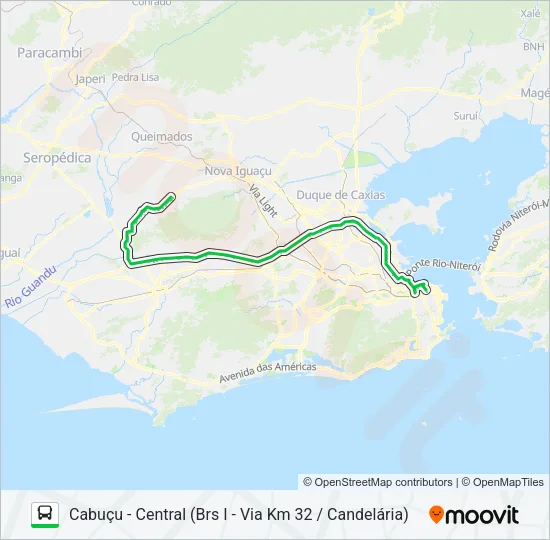 444B Bus Line Map