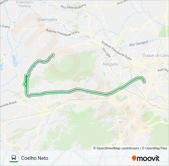 713B Bus Line Map