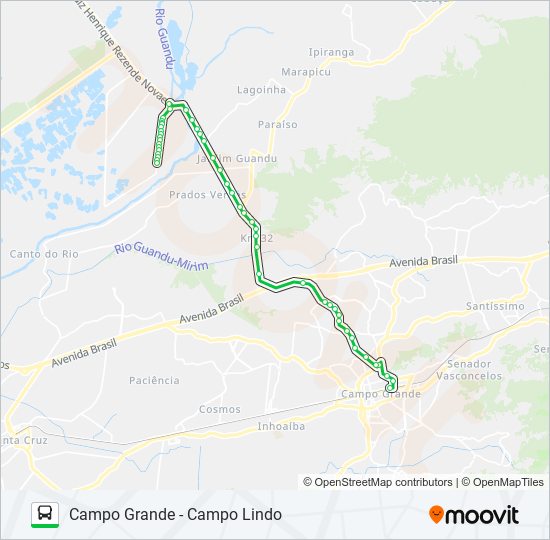 Mapa de 737P de autobús