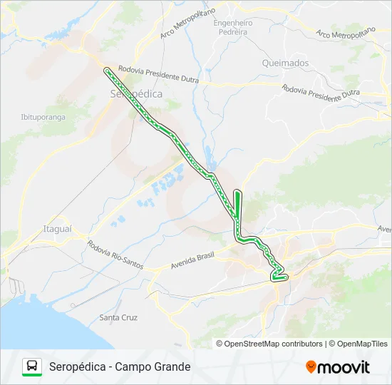 739P Bus Line Map