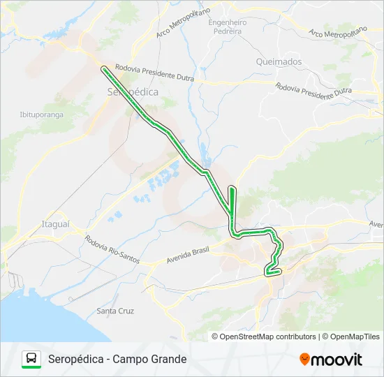 739P Bus Line Map