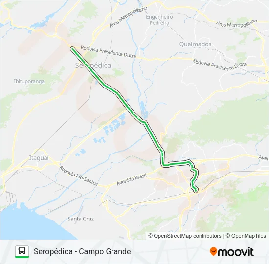 739P Bus Line Map