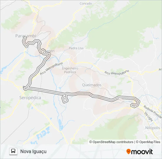 106P Bus Line Map