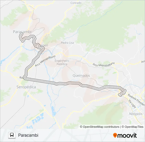 106P Bus Line Map