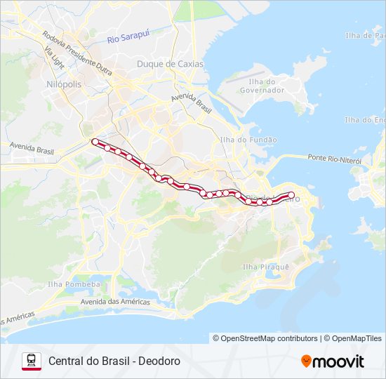 RAMAL DEODORO train Line Map