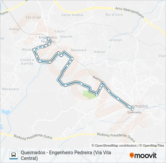 640I Bus Line Map