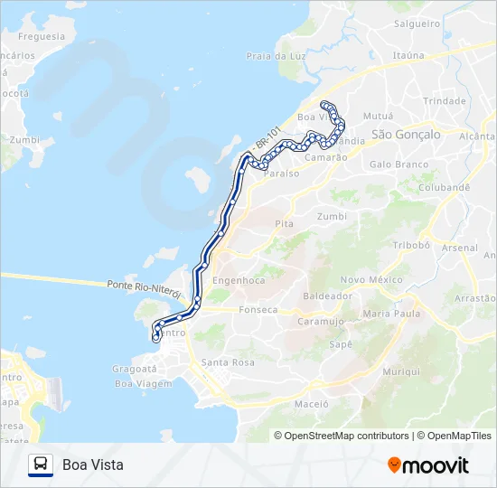 443 Bus Line Map