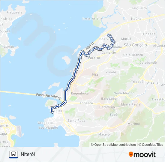 443 Bus Line Map
