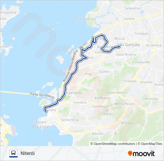 536 Bus Line Map