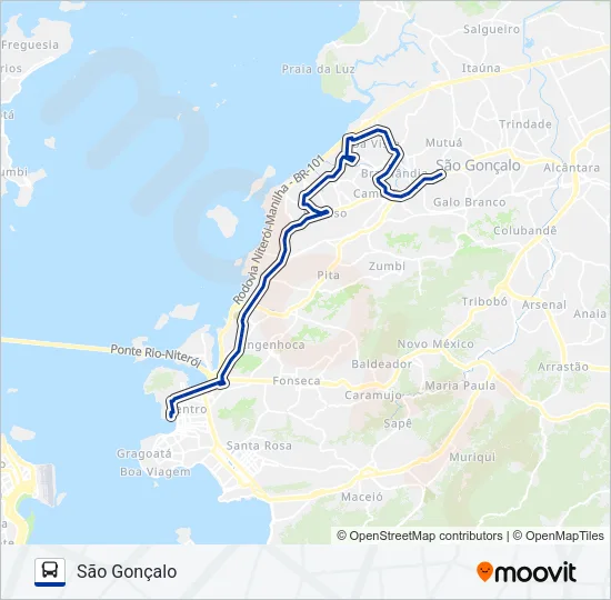 536 Bus Line Map